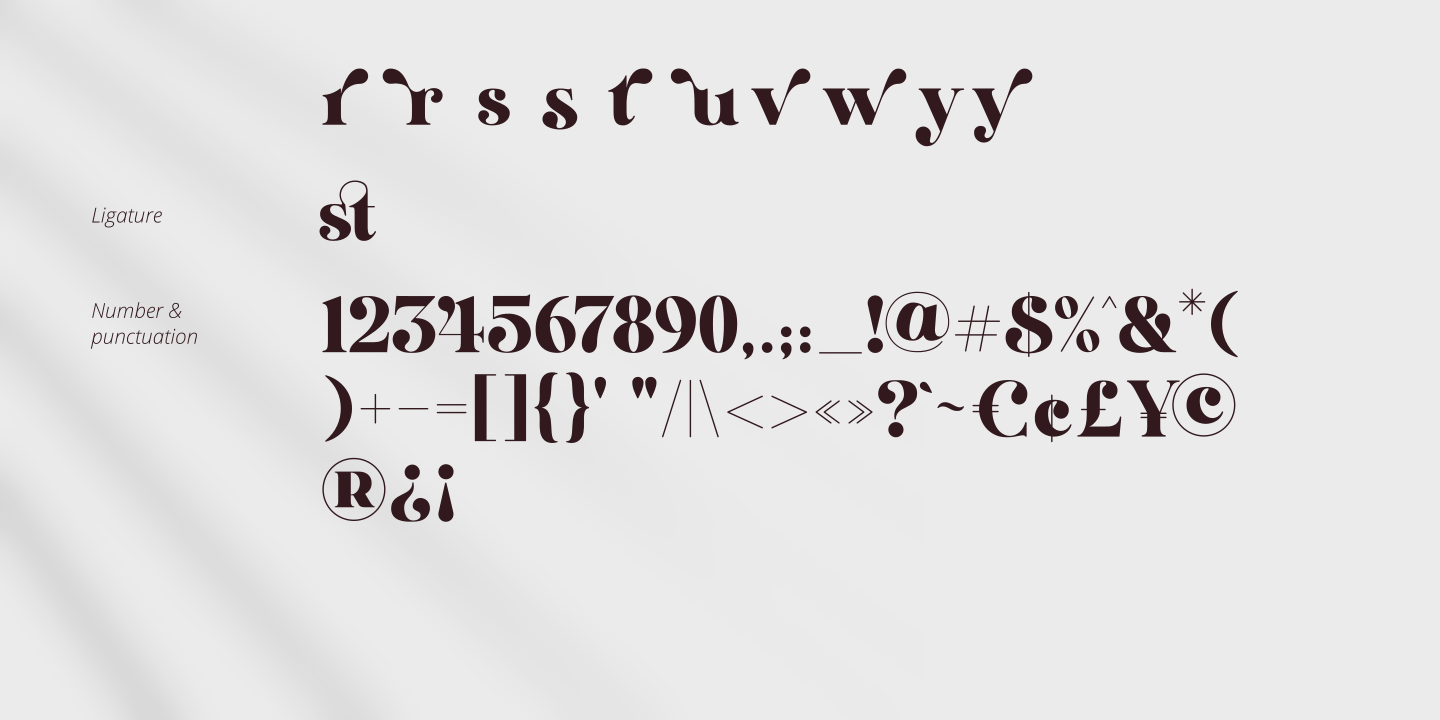 Example font Bostvina #7